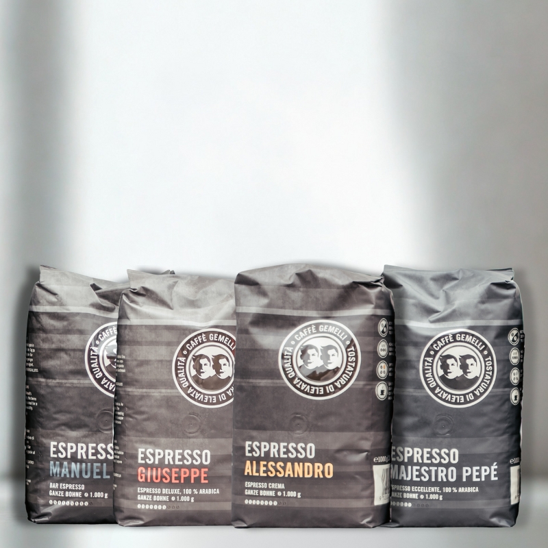Espresso Starterpaket (1) Espresso Starterpaket - Giuseppe, Alessandro, Manuel, Majestro