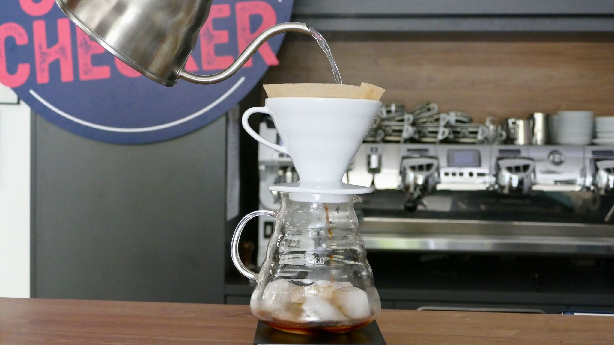 Flash Brew Zubereitung im Handfilter