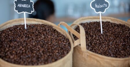 Arabica vs. Robusta Bohnen