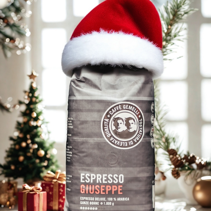 Espresso Giuseppe Kaffee Geschenk für Weihnachten