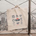 Liebe geht durch die Bohne - Coffeechecker Tasche beige
