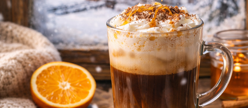 gewürzter Kaffee von Coffeechecker, der Orangen-Mokka, das Rezept