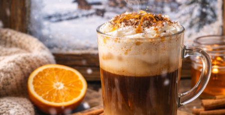 gewürzter Kaffee von Coffeechecker, der Orangen-Mokka, das Rezept