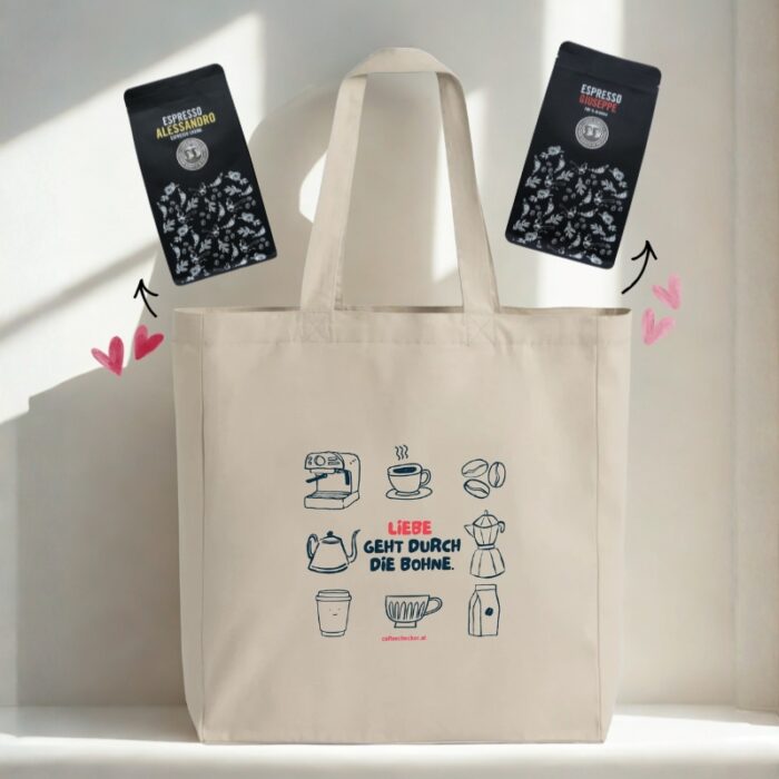 Valentinstag Special Kaffee Liebe Tote Bag (2)
